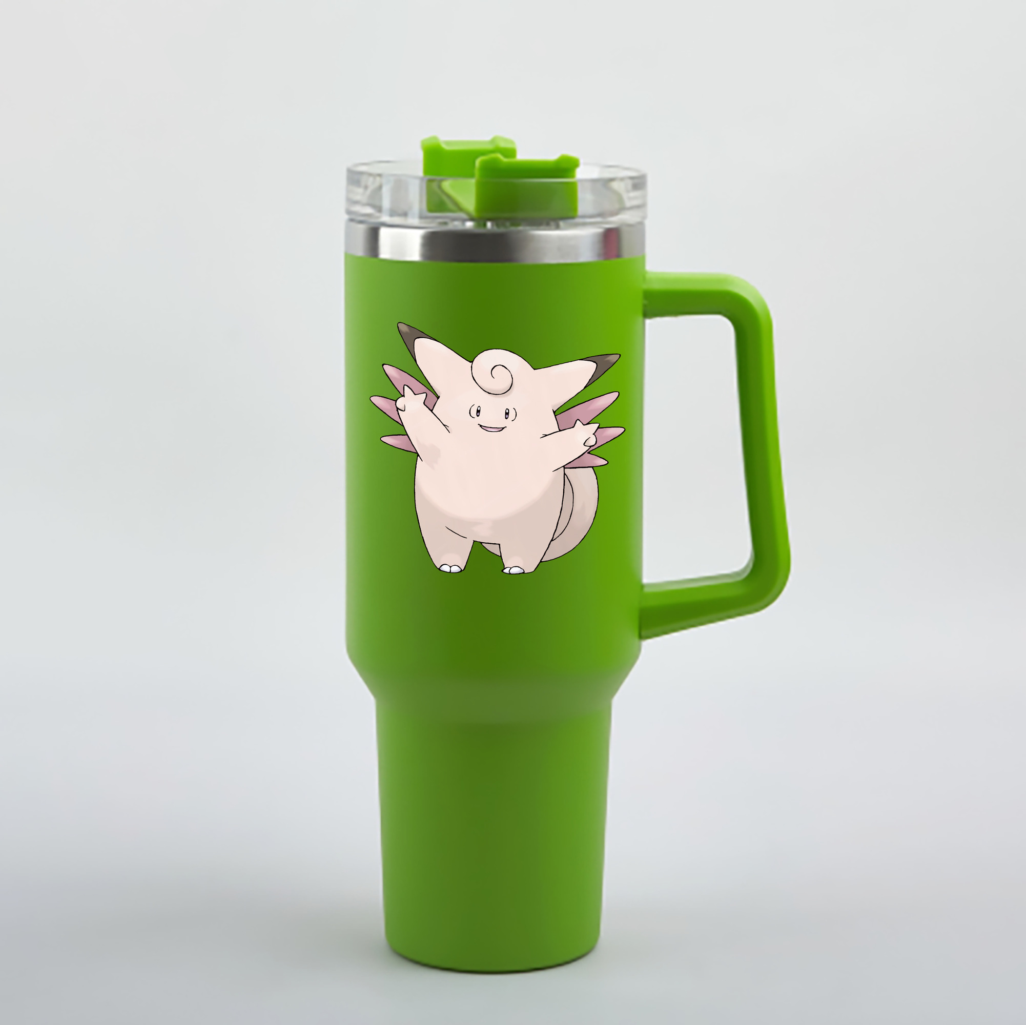 （画像用） ポケットモンスター Pokémon 1200mL車用タンブラー - クリスタルステッカー（プラスチックストロー付き）